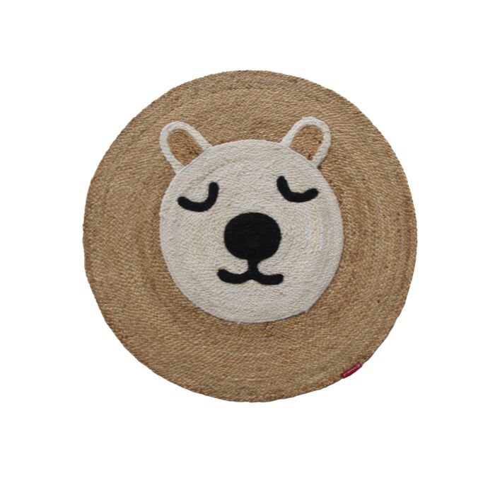 Beautiful Handmade Jute Round Kids Room Braided Rug - BR 048 (90cm)