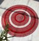 Amazing Handmade Cotton Round Rug in Red & White Color - BR 005 (120cm)