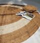 Handmade natural and bleach braided jute round rug – BR 008 (200cm)