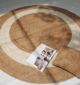 Handmade natural and bleach braided jute round rug – BR 008 (200cm)