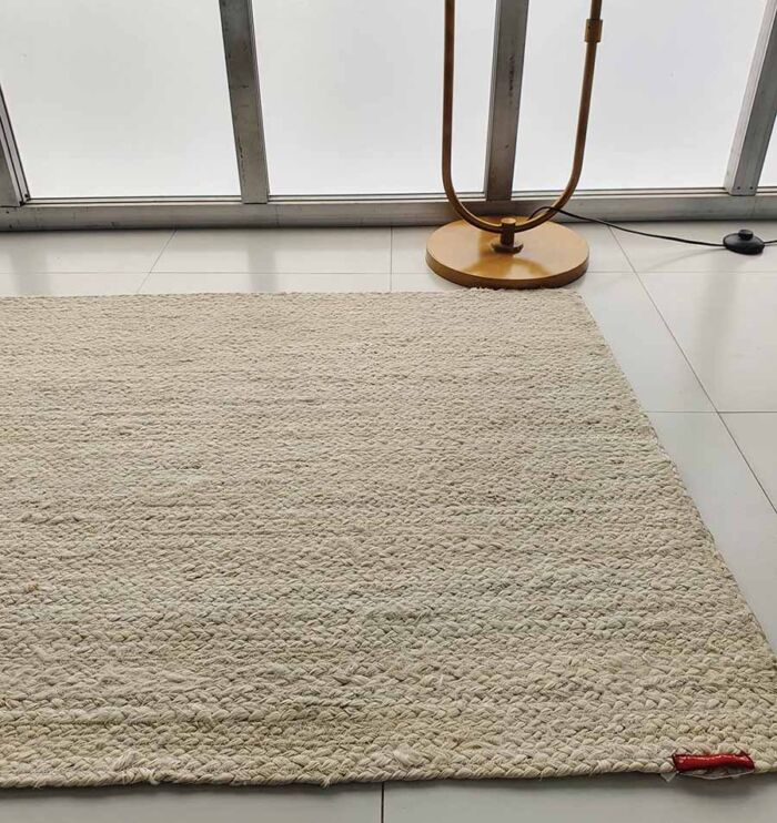 Stunning Handmade Bleach Color Indoor Decor Jute Floor Braided Rug - BR 019 (60x180cm)