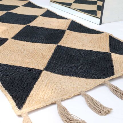 Braided rug showcasing timeless weaving, rustic charm, and durable craftsmanship.
