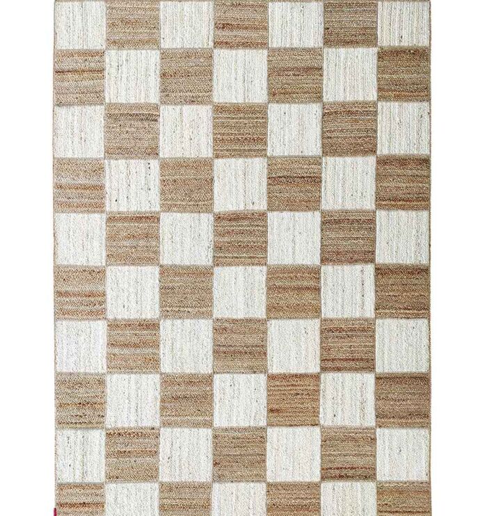 Handmade Natural & Bleach Color Jute Floor Braided Rug - BR 037 (140x200cm) - Image 6