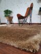 Sideways View of MPS-03 A Beige Shaggy Rug - Ramsha Home