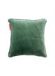 Green Color Velvet Cushion with Filler for Bedroom, Office, Car - CS 234 (45x45cm)