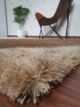 MPS-03 A Beige Shaggy Rug - 170x240cm - Ramsha Home