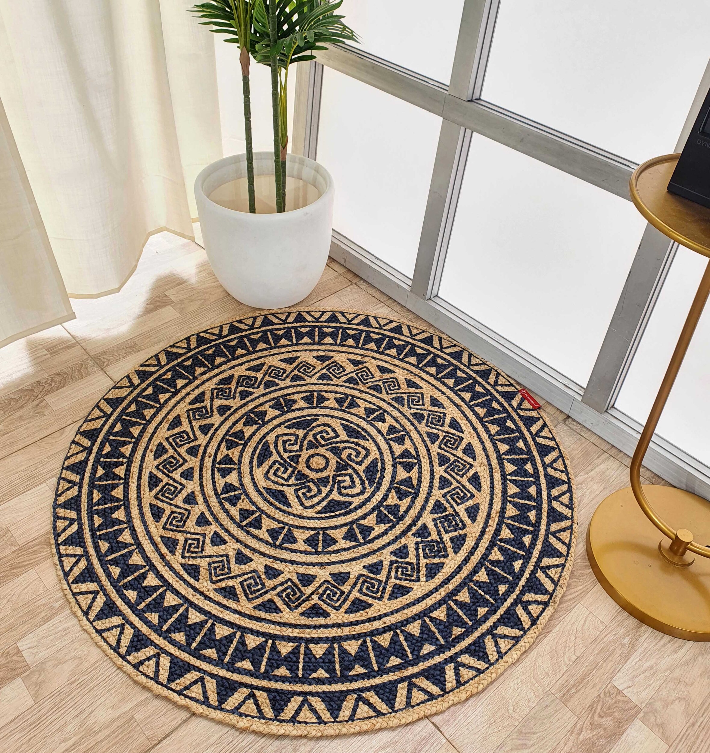 Handmade Braided Printed Rug - BR 059 (90cm) by Ramsha Home Handmade braided printed rug BR 059 (90cm) by Ramsha Home