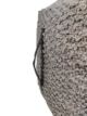 Bedroom pouf, grey color, 50x50x30cm - modern and comfy seating for bedrooms by Ramsha Home.