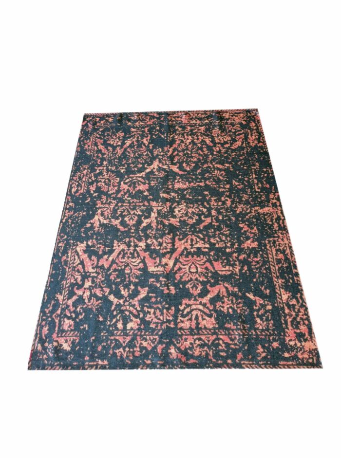 Elegant 170x240cm digital printed rug, DD 003, with a multi-color motif perfect for modern living room decor by Ramsha Home.