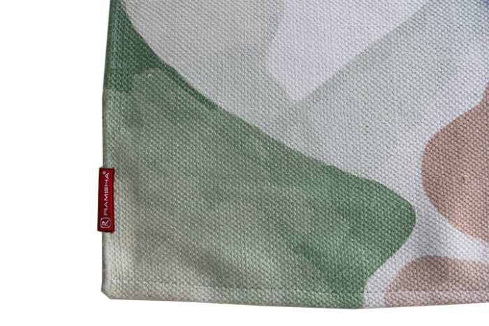 Elegant 150x210cm digital printed rug, DD 031, designed for bedroom decor with a refined pattern by Ramsha Home.