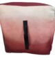 Decorative soft polyester pouf PF-126, rainbow red color, 40x40x40cm, perfect for home decor by Ramsha Home.