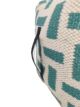 Light blue and cream color pouf PF-112, 50x50x30cm - stylish hallway accent by Ramsha Home.