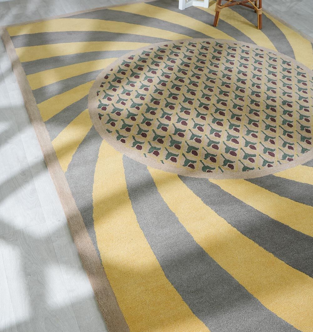 Beautiful Wool Décor Handmade Rug – Authentic Craft & Lasting Elegance Handmade wool rug with intricate design, soft texture, and timeless decorative appeal for home interiors.