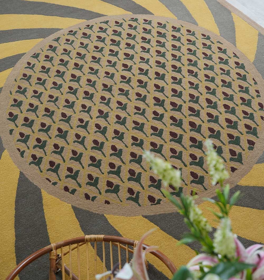 Beautiful Wool Décor Handmade Rug – Authentic Craft & Lasting Elegance Handmade wool rug with intricate design, soft texture, and timeless decorative appeal for home interiors.