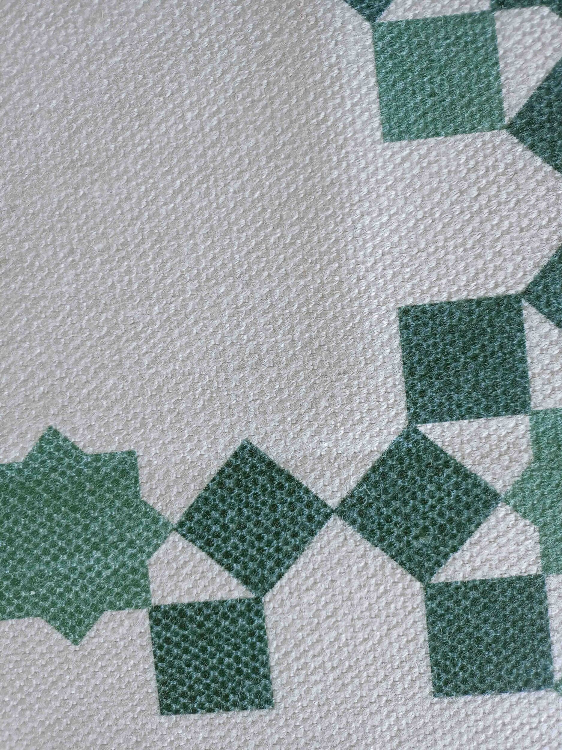 Stylish Green Multi Color Polyester Digital Printed Rug DD 008 (170x240cm) for Contemporary Bedroom Decor by Ramsha Carpets Stylish green multi-color polyester digital printed rug DD 008, 170x240cm, designed to add contemporary flair to bedroom decor by Ramsha Carpets.