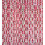 Red Color Cotton Woven Rug - WR 002 (140x200cm)