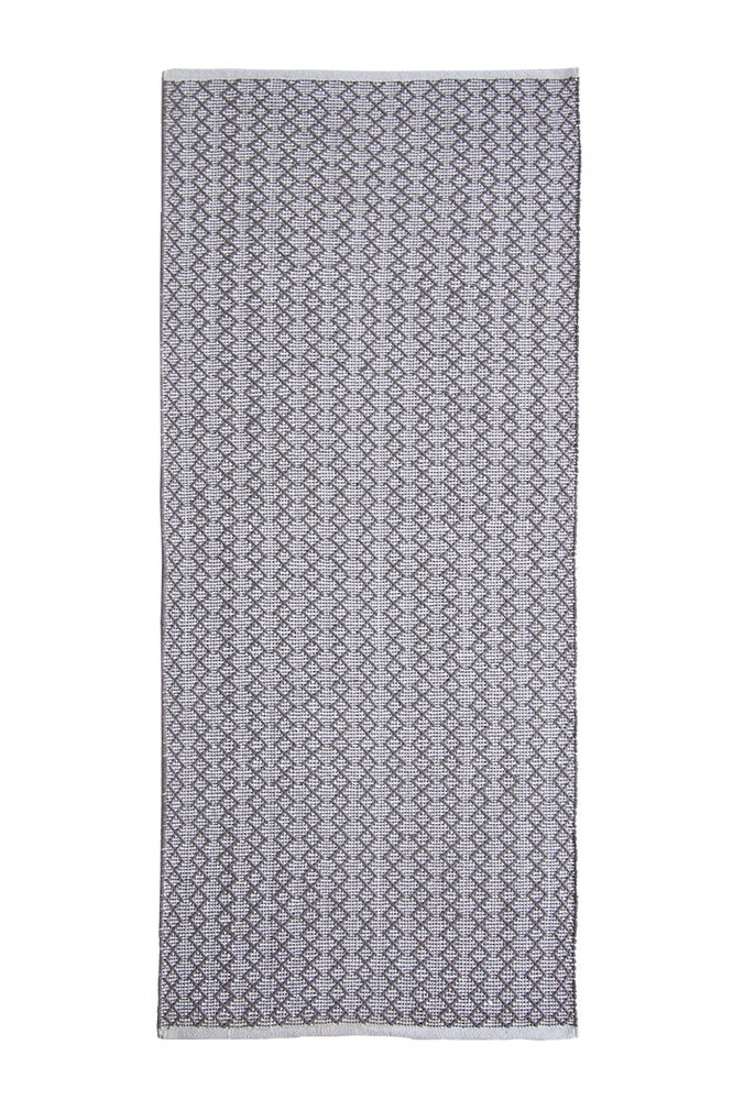Grey Color Cotton Bedroom Decor Woven Rug WR 002 (80x200cm) - Ideal for Bedroom Floors by Ramsha Home Grey Color Cotton Bedroom Decor Woven Rug - WR 002 (80x200cm)