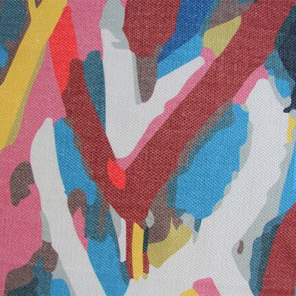 Stylish 150x210cm digital printed rug, DD 035, featuring a modern design ideal for living room decor by Ramsha Home.