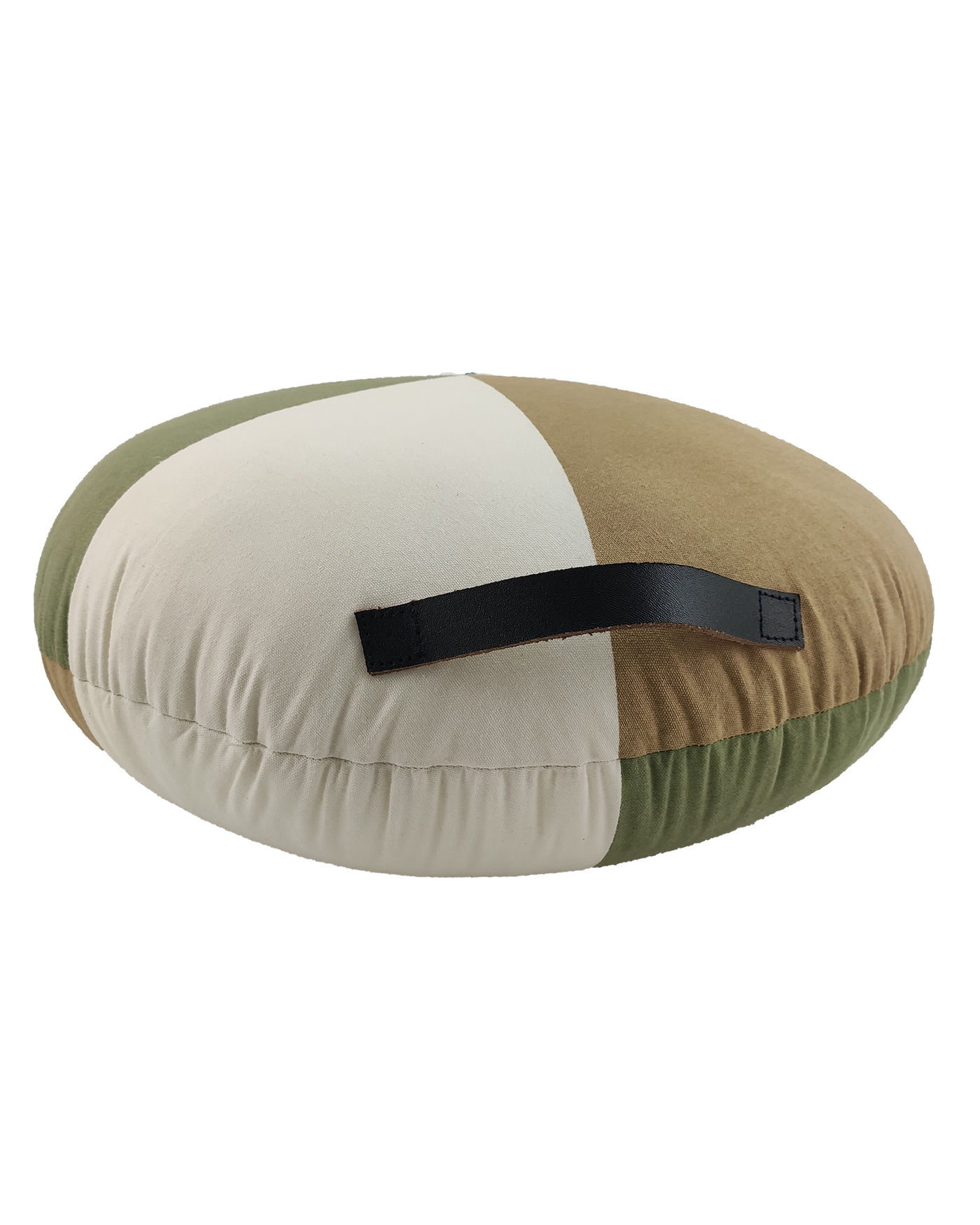 IMG_20210826_124114 Multi Color Cotton Cushion with Filler with Leather Handle for Window Seat, Cafe - CS 226 (50x50x20cm) - Image 2
