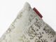 Elegant 30x50cm velvet cushion in white with filler, CS-097, perfect for floor or bedroom decor by Ramsha Home.