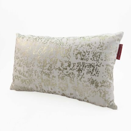Stylish 30x50cm white velvet cushion with filler, CS-097, designed for floor and bedroom use by Ramsha Home.