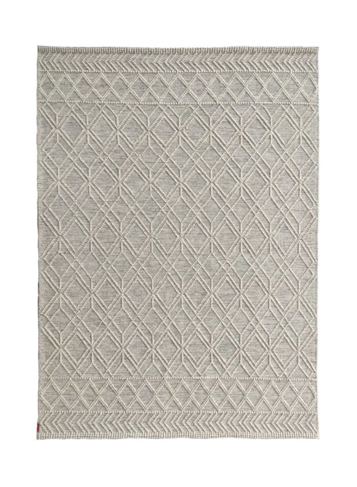 Natural white color bedroom decor woven rug SRN 019 (200x300cm) by Ramsha Home