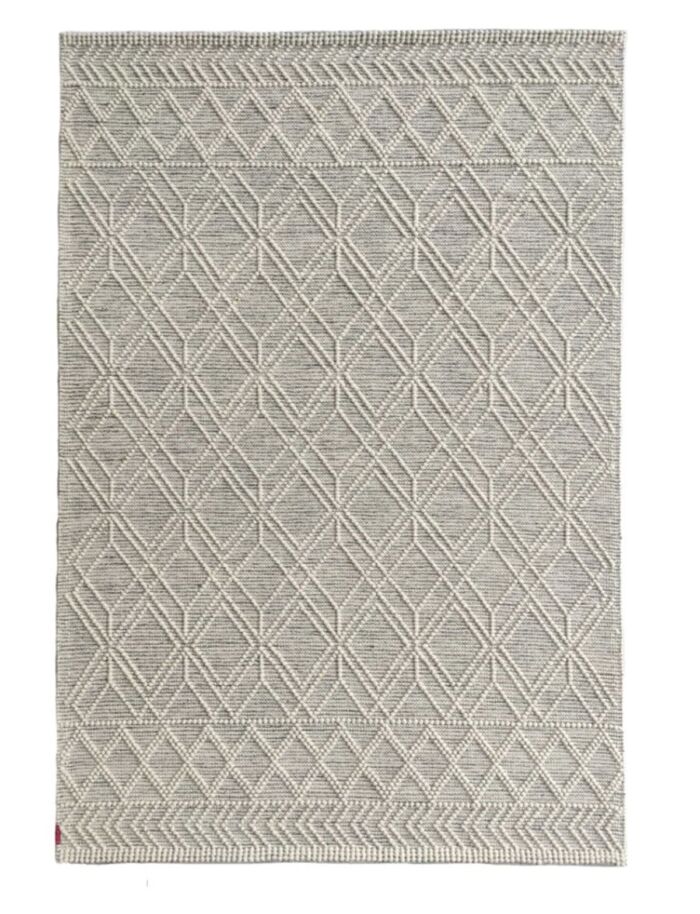 Elegant natural white woven rug SRN 019 (170x240cm) by Ramsha Home