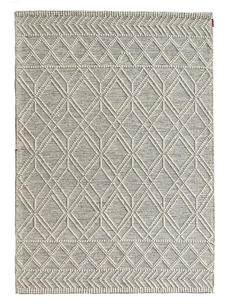 Stylish Natural White Woven Rug for Hall Decor - SRN 019 (140x200cm) by Ramsha Home Stylish natural white woven rug SRN 019 (140x200cm) for hall decor by Ramsha Home