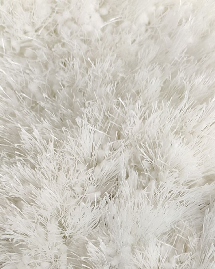 White Color Entryway Decor Shaggy Rug - MPV 01 (250x350cm) - Image 3