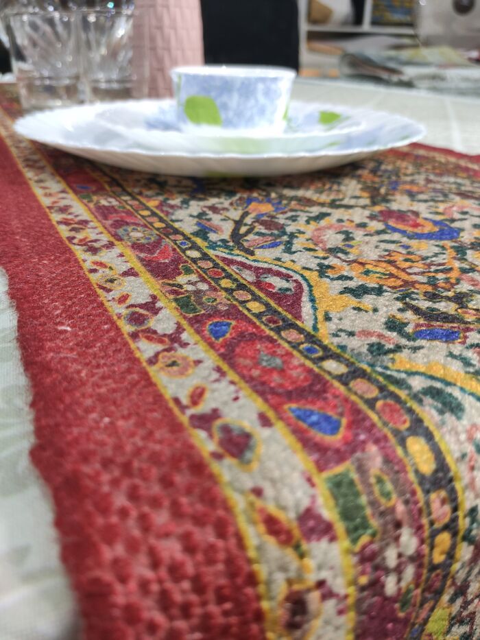 Polyester Table Runner TR-008 Digital Printed Kitchen Table Runner Multi Color 30X130cm By Ramsha Home