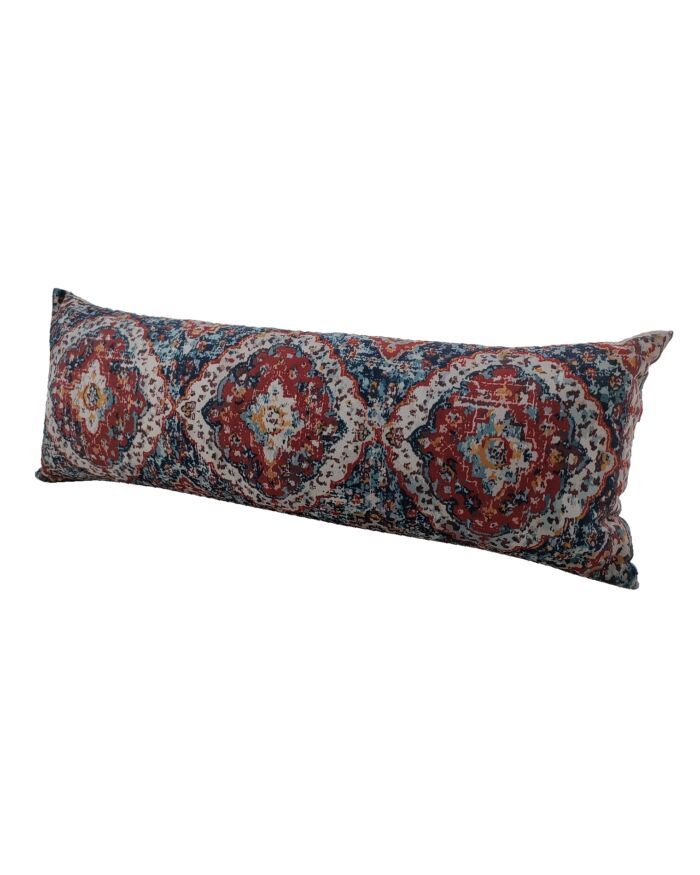 ⁦Multi Color Polyester Cushion with Filler for Floor, Hallway Cushion - CS 176 (30x90cm)⁩ - الصورة ⁦2⁩