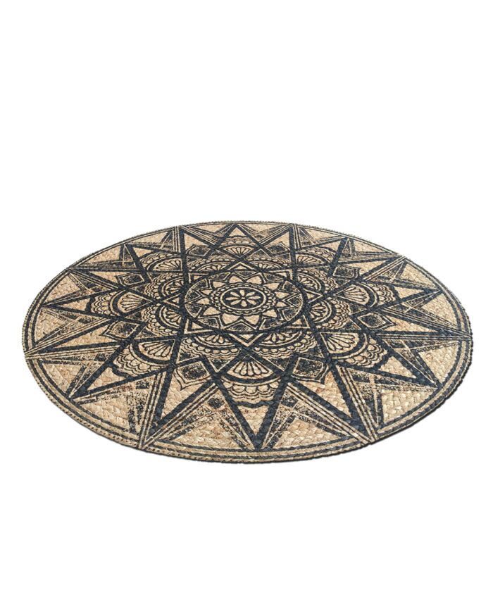Luxurious Handmade Home Decor Braided Jute Printed Rug - BR 042 (90cm) - Image 3