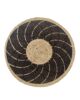 Luxurious Handmade Multi Color Braided Jute Floor Round Rug - BR 041 (90cm)