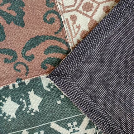 Elegant 190x280cm digital printed rug, DD 023, with a refined design perfect for upscale home interiors by Ramsha Home.