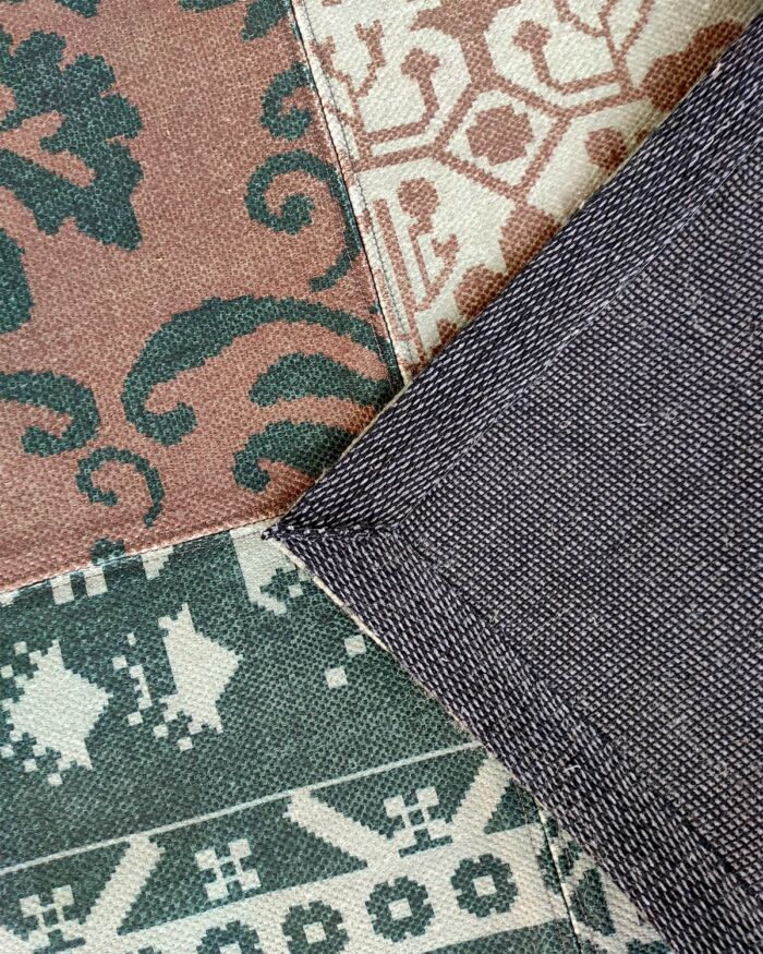 Elegant 190x280cm digital printed rug, DD 023, with a refined design perfect for upscale home interiors by Ramsha Home.