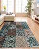 Sophisticated 190x280cm digital printed rug, DD 023, designed for home decor with a refined pattern by Ramsha Home.