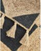 Handmade Natural & Black Color with Tassel Braided Rug - BR 030 (200x280cm) - Image 2