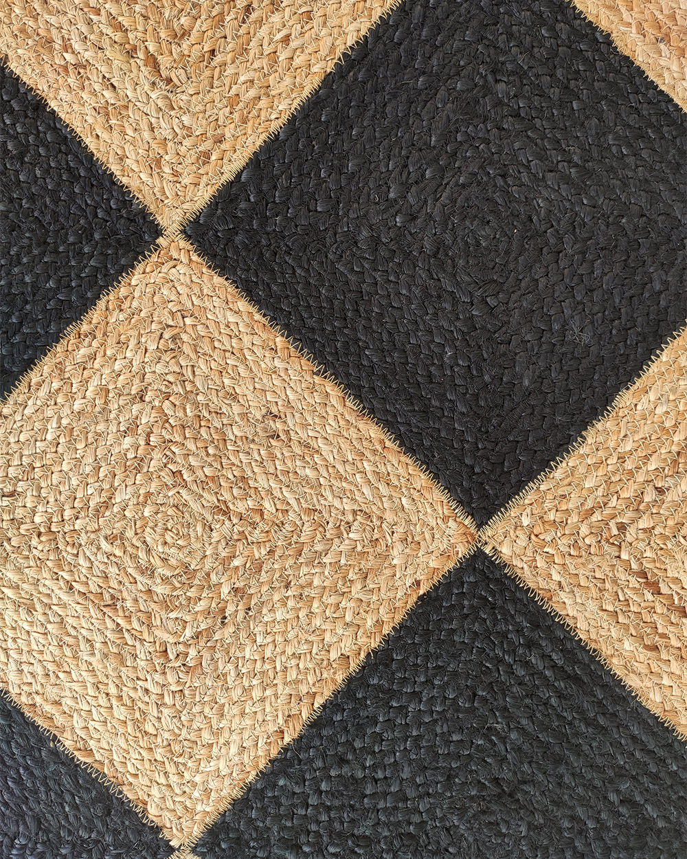 IMG_20221101_12185.jpg Handmade Natural & Black Color with Tassel Braided Rug - BR 030 (200x280cm) - Image 3