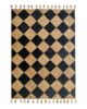 Handmade Natural & Black Color with Tassel Braided Rug - BR 030 (200x280cm)