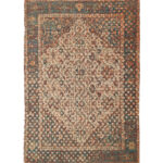 Stylish 145x240cm digital printed rug, DD 024, with a contemporary motif perfect for modern guest room interiors by Ramsha Home.