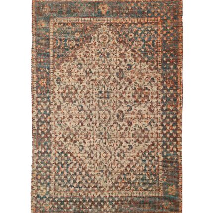 Stylish 145x240cm digital printed rug, DD 024, with a contemporary motif perfect for modern guest room interiors by Ramsha Home.