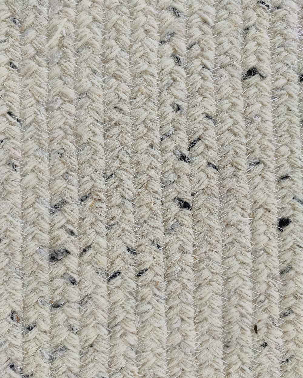 IMG_20221108_114232.jpg Stunning Handmade Black & White Color Braided Rug - BR 047 (100x300cm) - Image 4