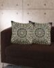 Black & Gold Color Cotton Cushion with Filler for Living Room, Bedroom, and Floor - CS 196 (45x45cm) - الصورة 5