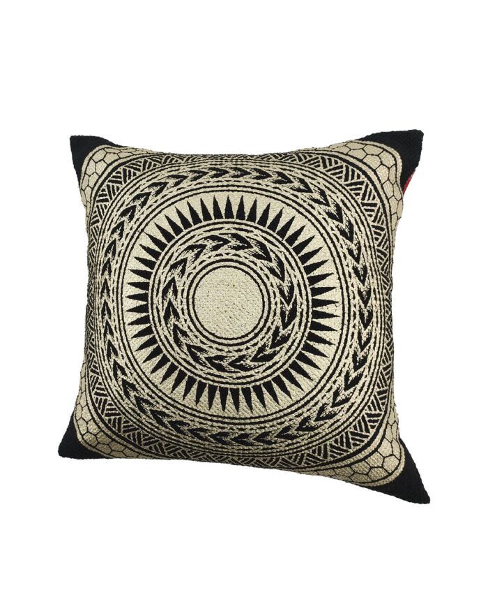 Black & Gold Cotton Cushion - CS 197 (45x45cm) - Image 2
