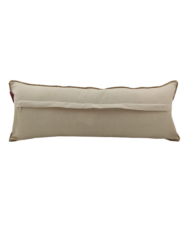 IMG_20221111_164019-600x750 Natural Color Jute Cushion with Filler for Couch, Floor, Car - CS 205 (30x90cm) - الصورة 4