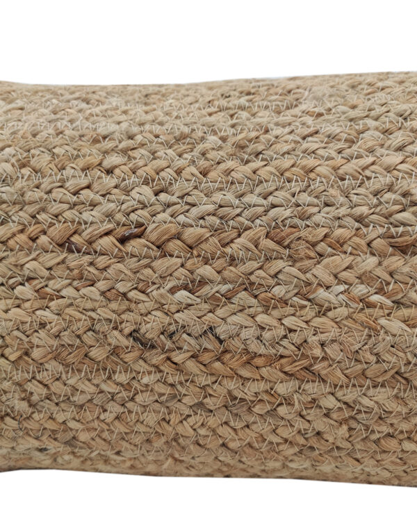 IMG_20221111_165450-600x750 Natural Color Jute Cushion with Filler for Couch, Floor, Car - CS 205 (30x90cm) - الصورة 3