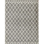 Natural & White Color Wool-Cotton Woven Rug - SRN 015 (200x300cm)