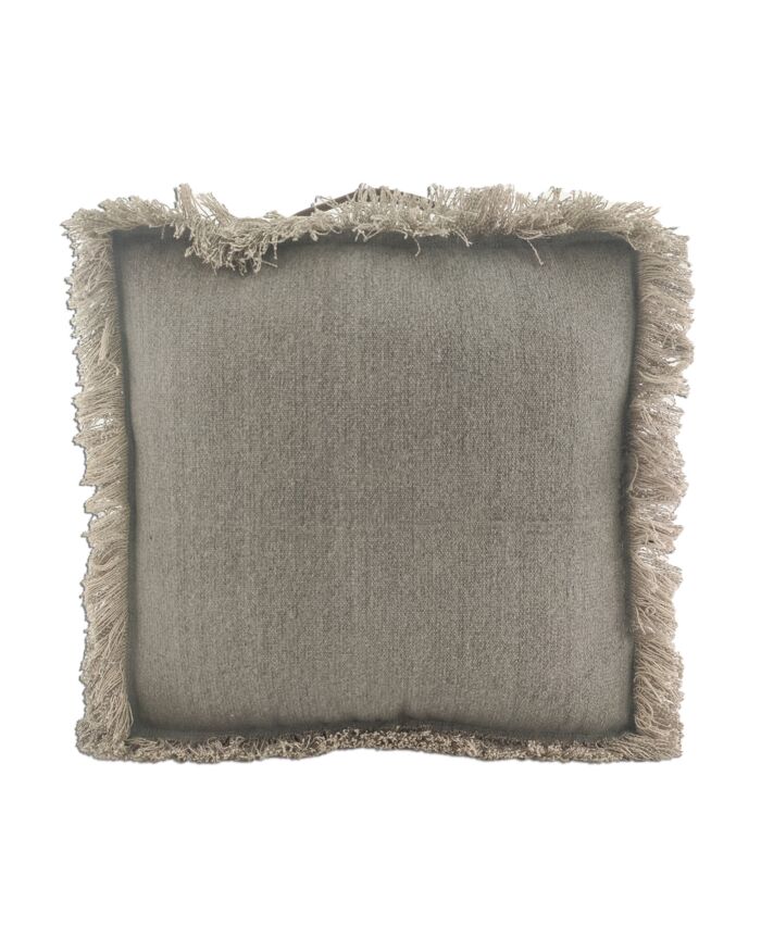 Handmade cotton pouf for hallway PF-085 grey color By Ramsha Home