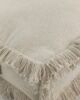 Light beige cotton pouf with handle PF-086 for living room decor By Ramsha Home