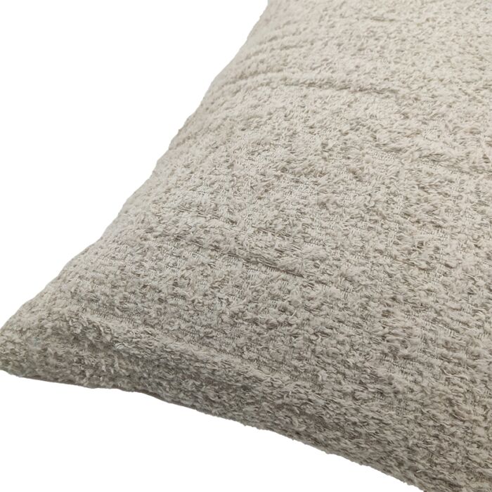 White Color Cotton Cushion with Filler for Sofa, Playroom, Couch - CS 202 (30x90cm) - Image 2